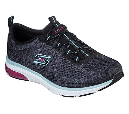 skechers meridian on the rise black
