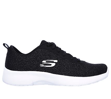 skechers lace up sneakers negro