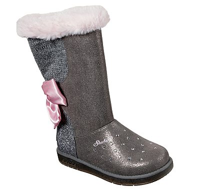 coral sky blue glitter boots