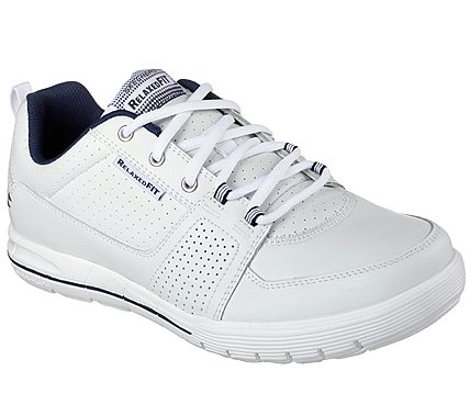 skechers relaxed fit hombre blanco
