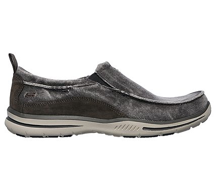 skechers relaxed fit hombre gris