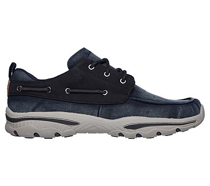 skechers relaxed fit hombre azul
