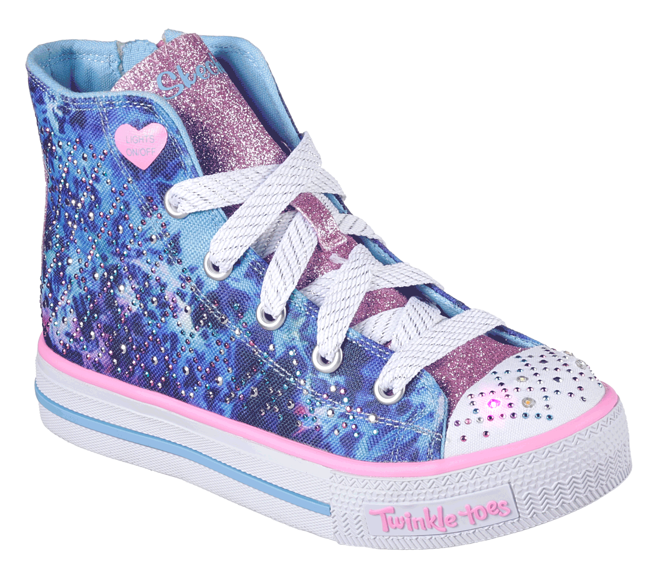 Buy SKECHERS Twinkle Toes: Shuffles - Studded Steps S-Lights Shoes