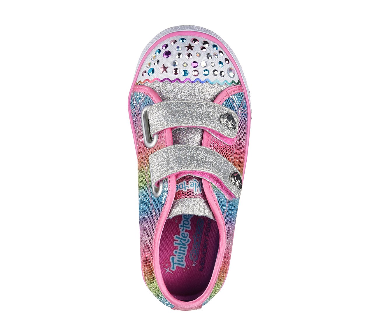 Step Up Sparkle Kicks Multi J43 New Girl Toddler Skechers 10696N Twinkle Toes