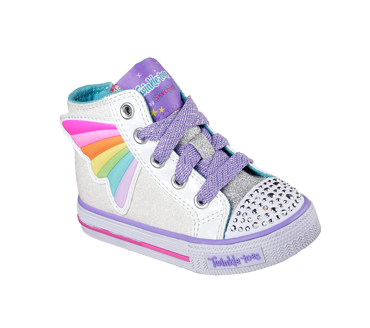 skechers twinkle toes brite wing light up shoes