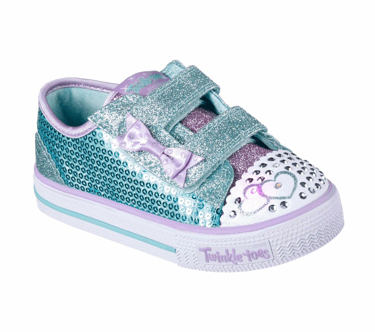 Buy SKECHERS Twinkle Toes: Shuffles - Itsy Bitsy Hook and Loop Shoes Shoes