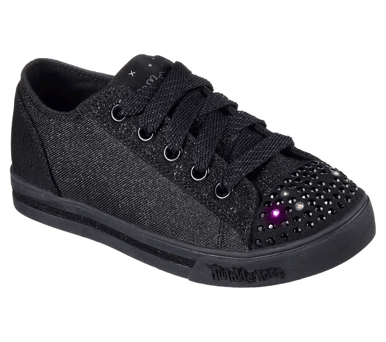 womens black sparkly skechers