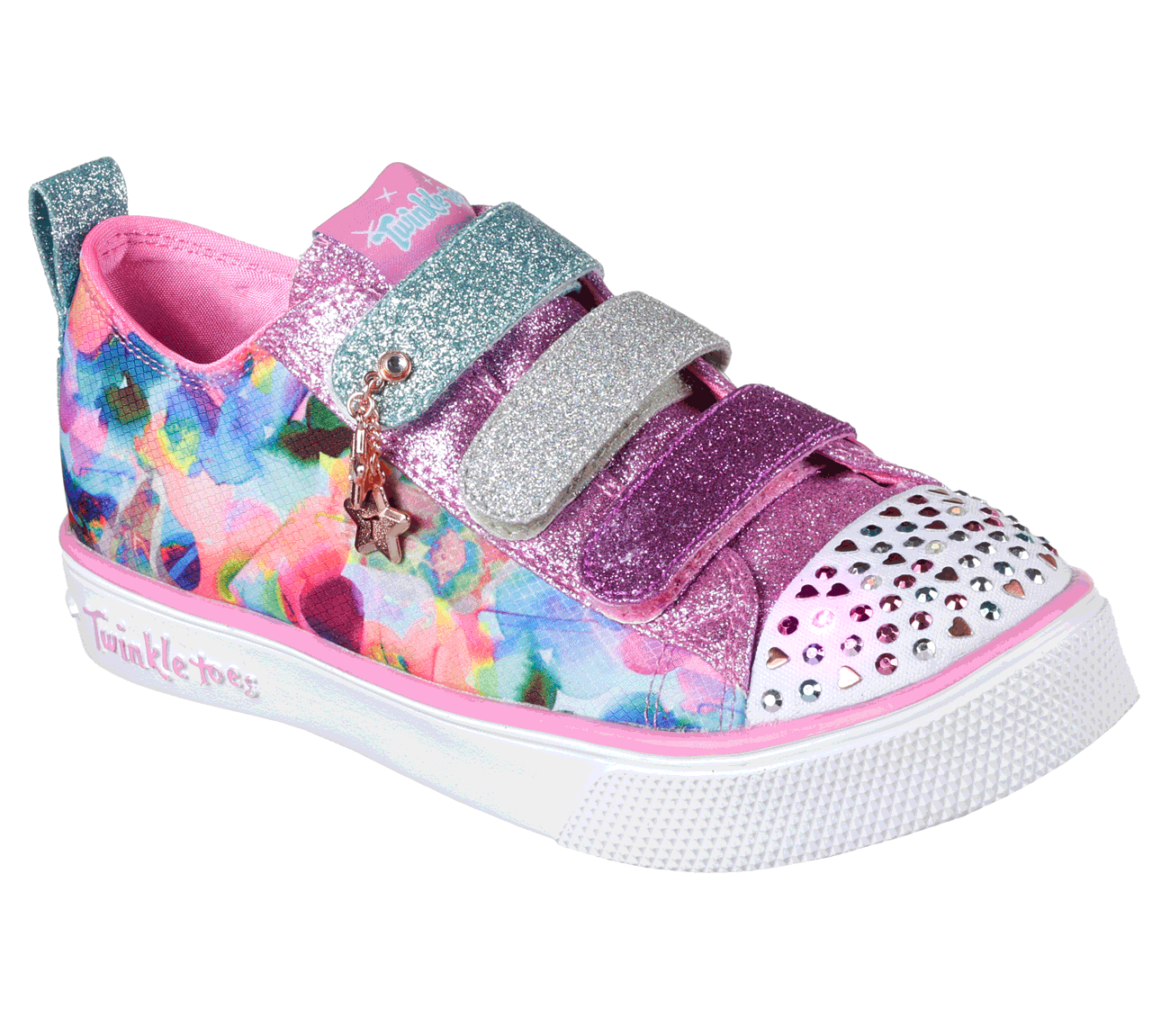 skechers twinkle toes triple up light up shoes