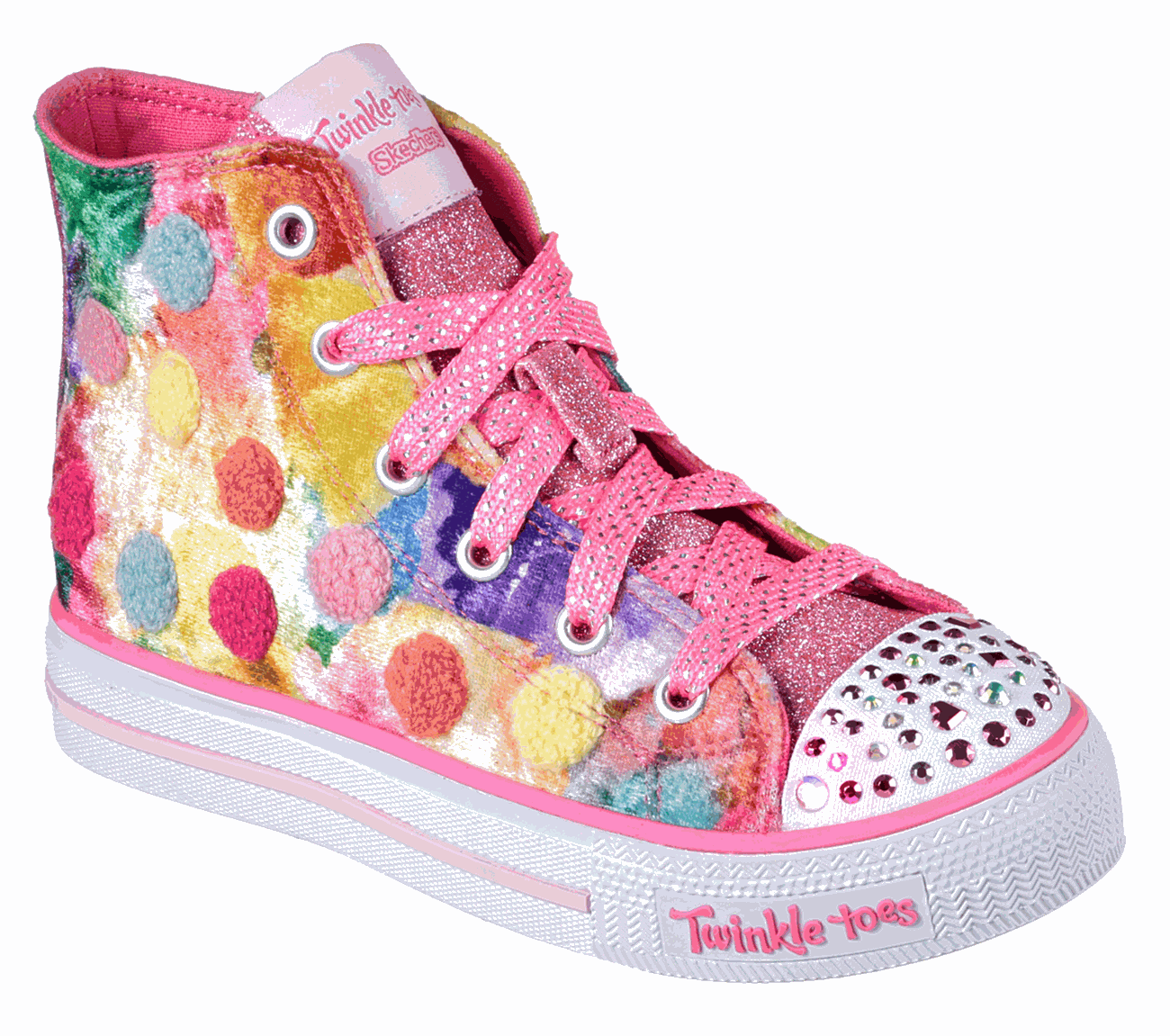 Buy SKECHERS Twinkle Toes: Shuffles - Pom Pom Pizazz S-Lights Shoes