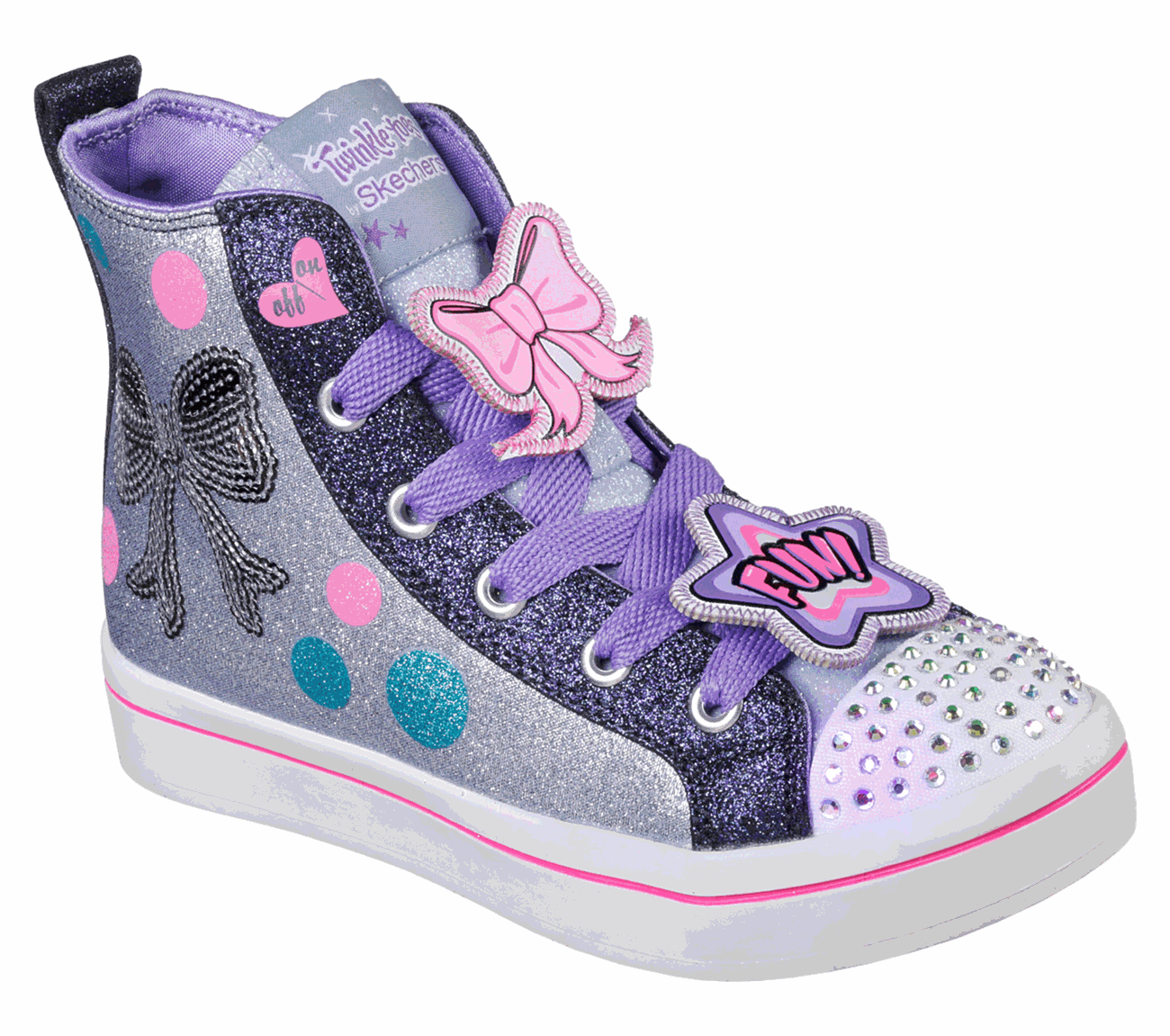 Buy SKECHERS Twinkle Toes: Twi-Lites - Dazzle Bows S-Lights Shoes