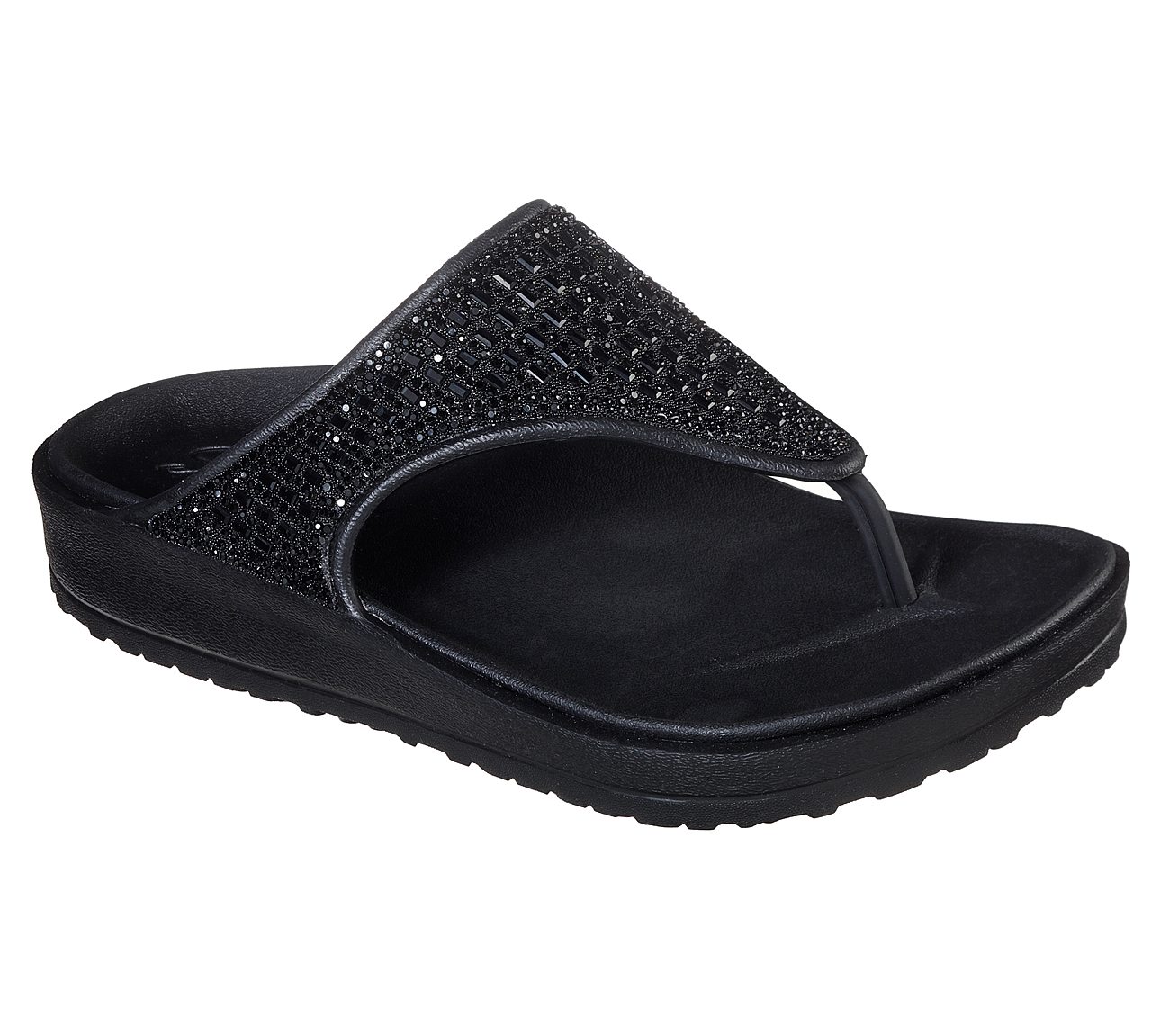 skechers cali breeze double strap eva slide sandal