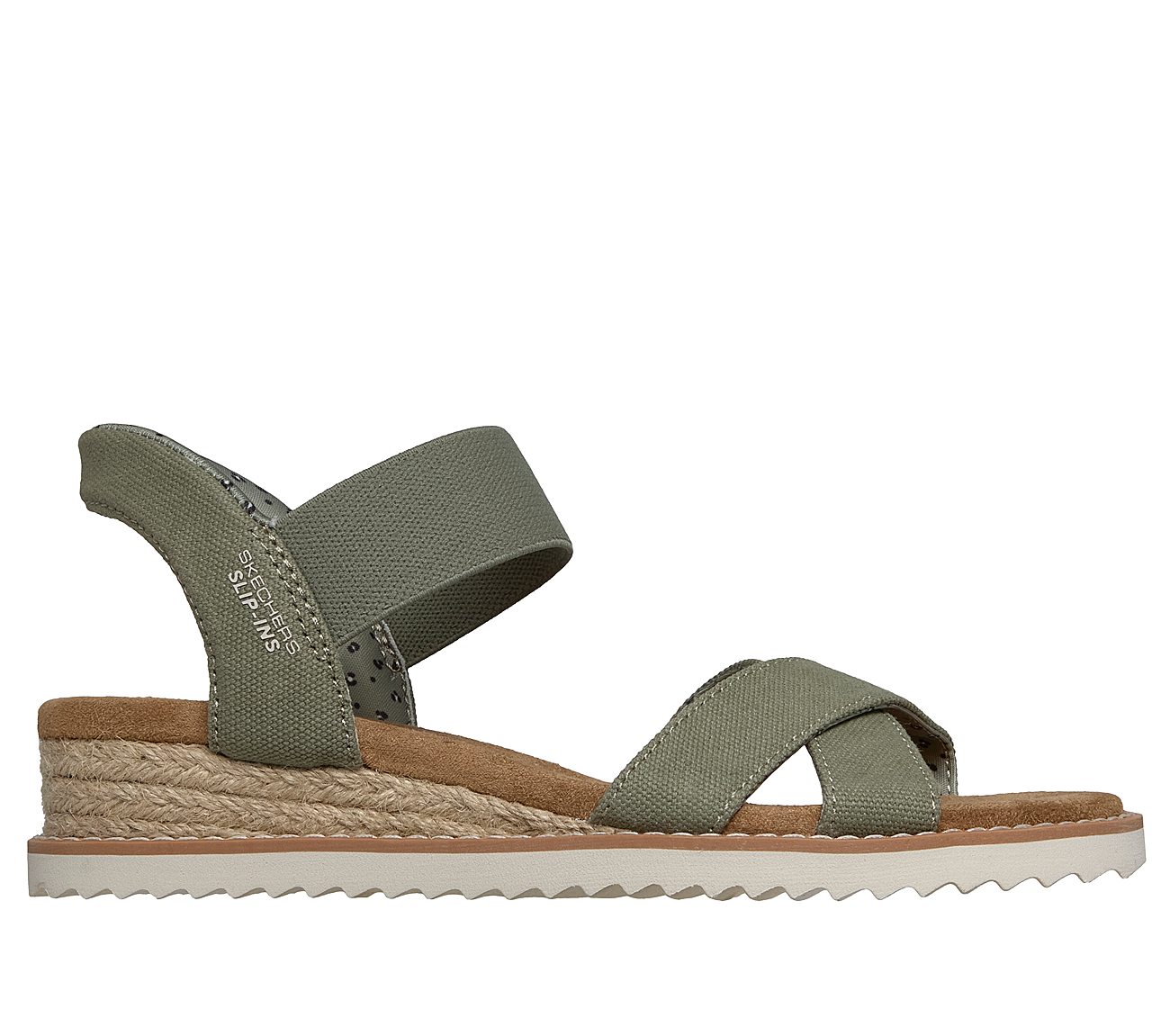 Skechers Slip-ins: BOBS Desert Kiss - Golden Lily — OLIVE
