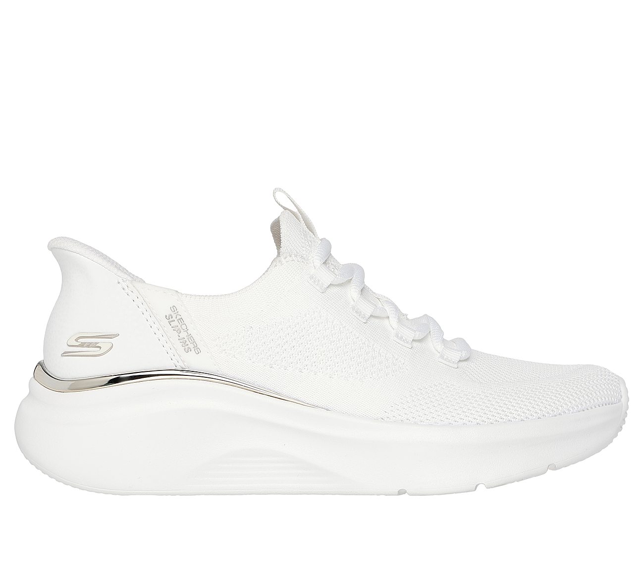 Skechers Slip-ins: BOBS Sport B Love - True Delight — WHITE