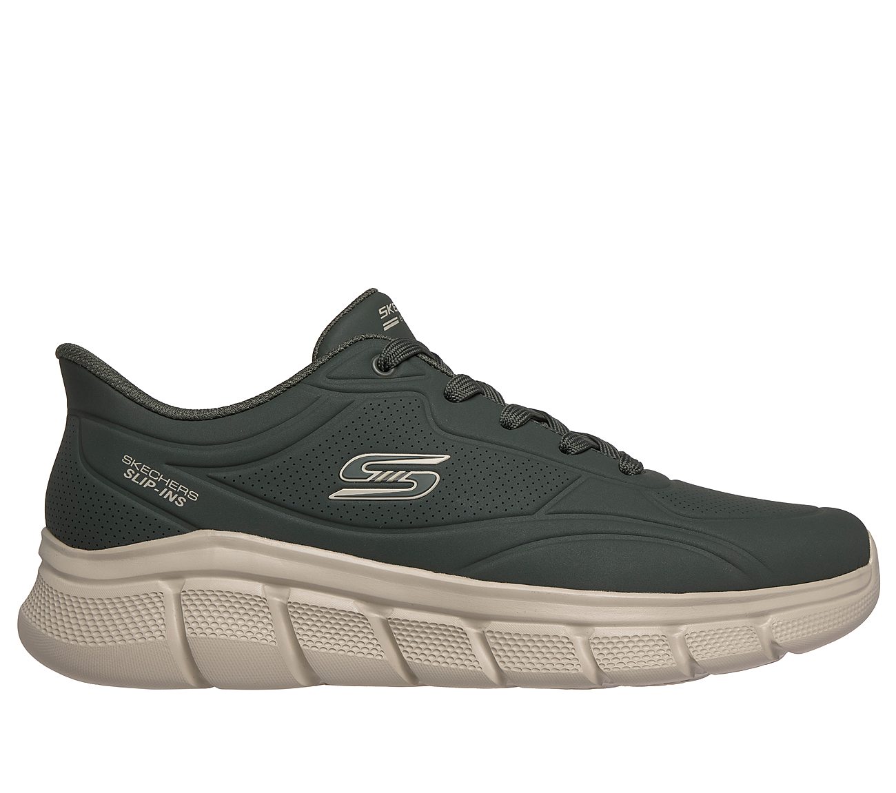 Skechers Slip-ins: BOBS Sport B Flex - Smooth Edge — OLIVE