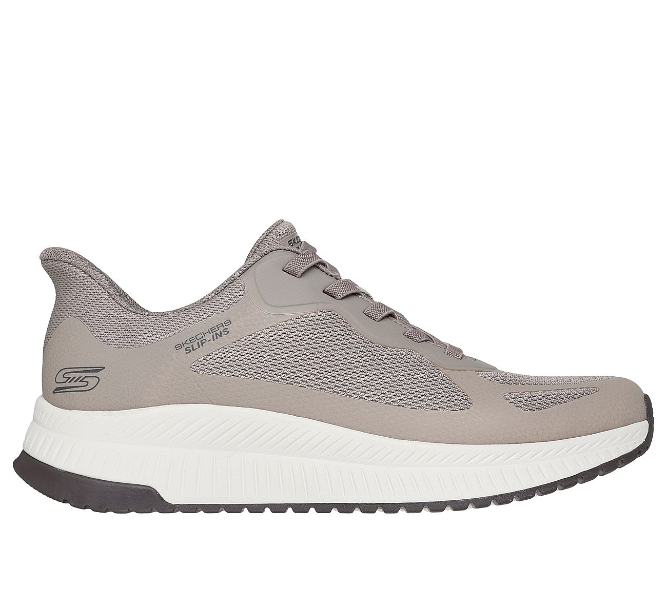 Skechers Slip-ins: BOBS Sport Squad Chaos 4 — DARK TAUPE