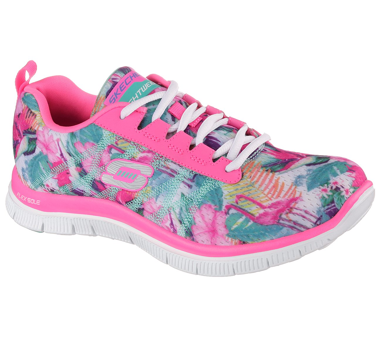 sketchers with flowers