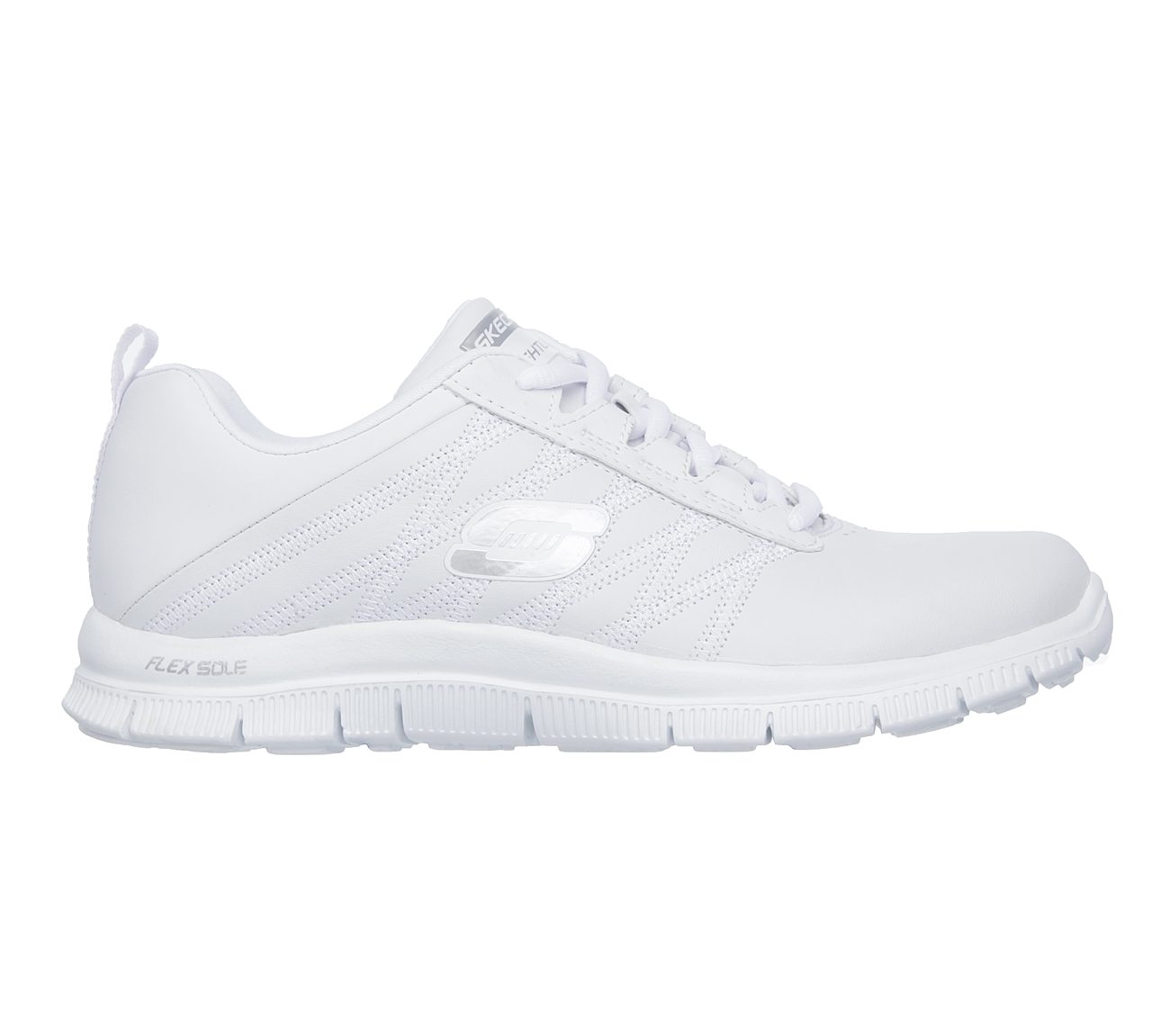 skechers white rubber shoes