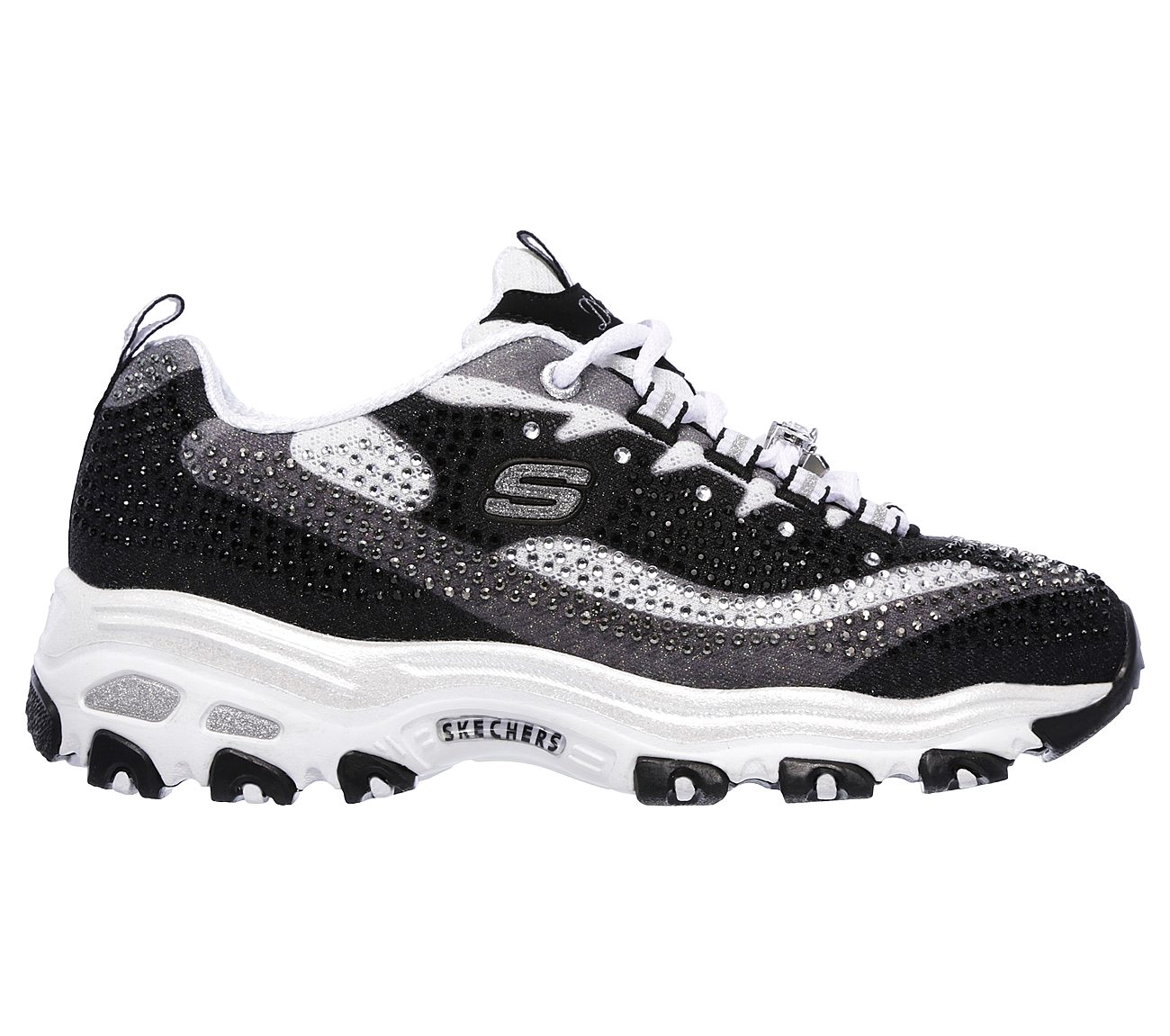 black diamante skechers