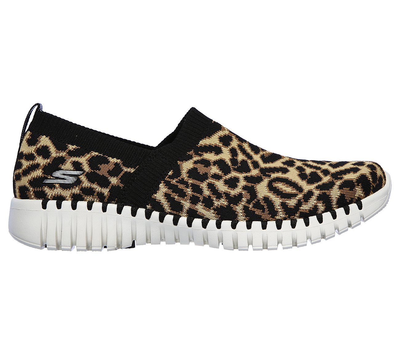 skechers go walk leopard shoes
