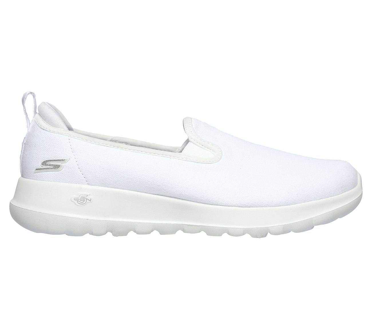 skechers white slip on