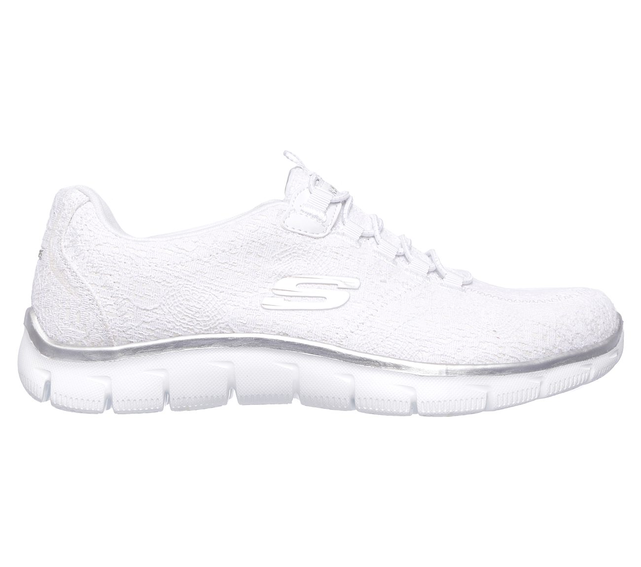 skechers relaxed fit womens silver