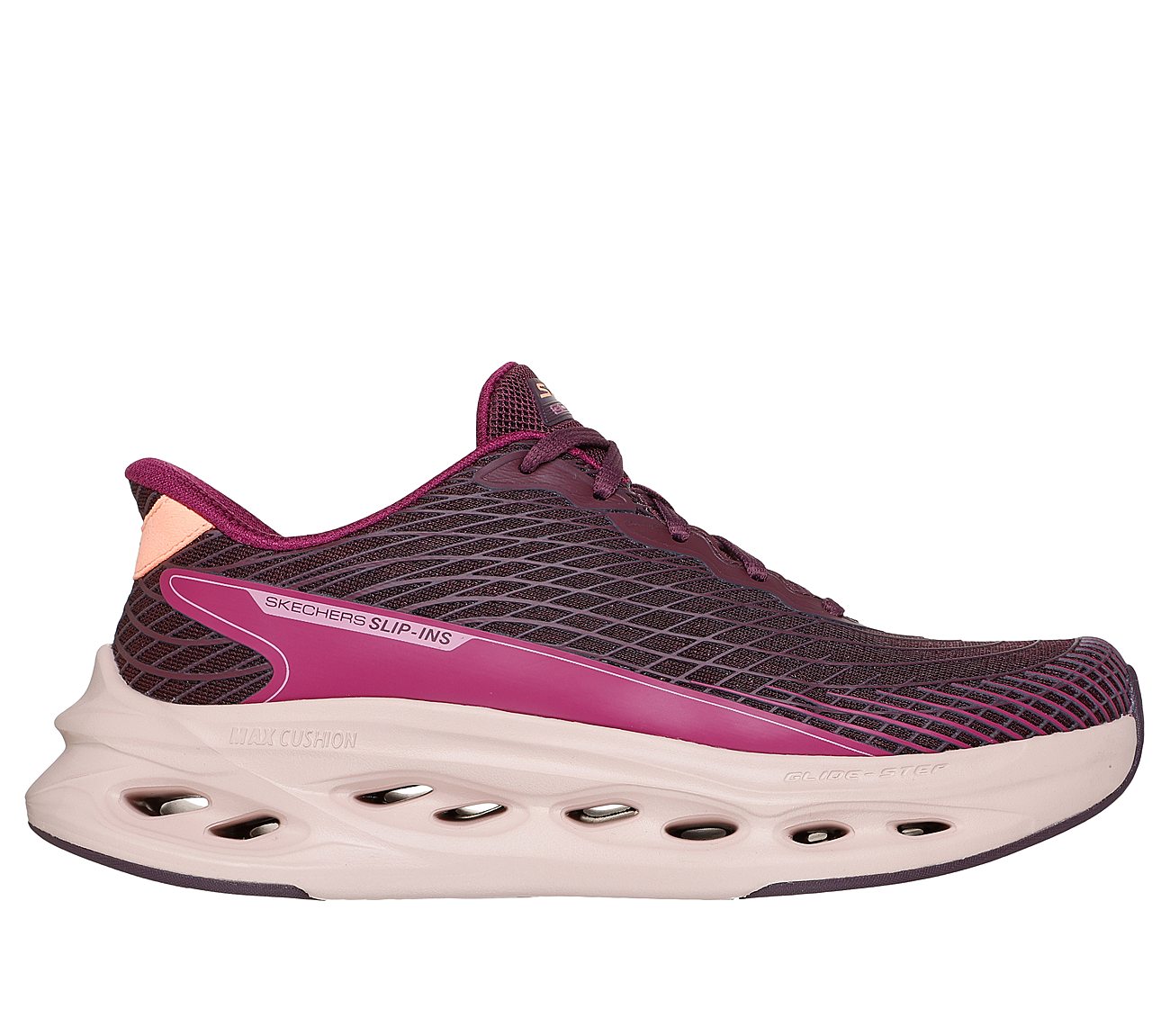 Skechers Slip-ins: Max Cushioning Glide-Step - Sapphire — BURGUNDY