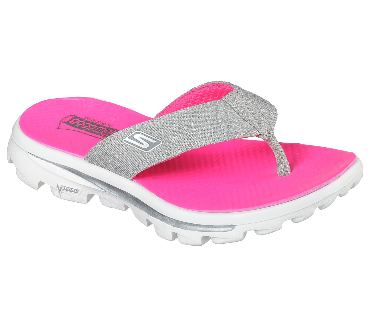 sketchers pink sandals