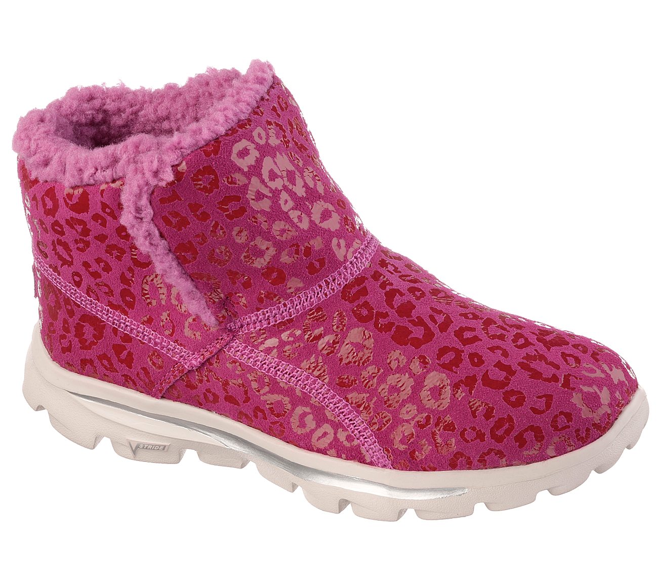 pink skechers boots
