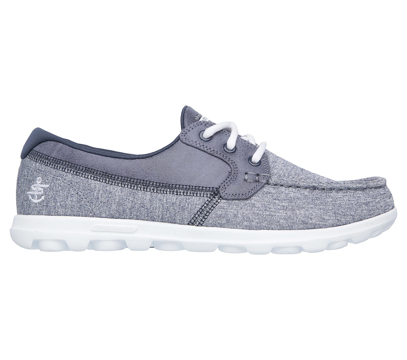 Boat Shoe Skechers Womens OnTheGoHeadsail Heathered Moc Toe Boat