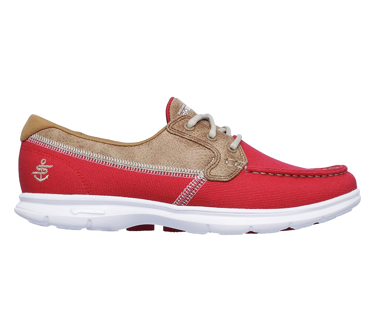 skechers on the go womens red