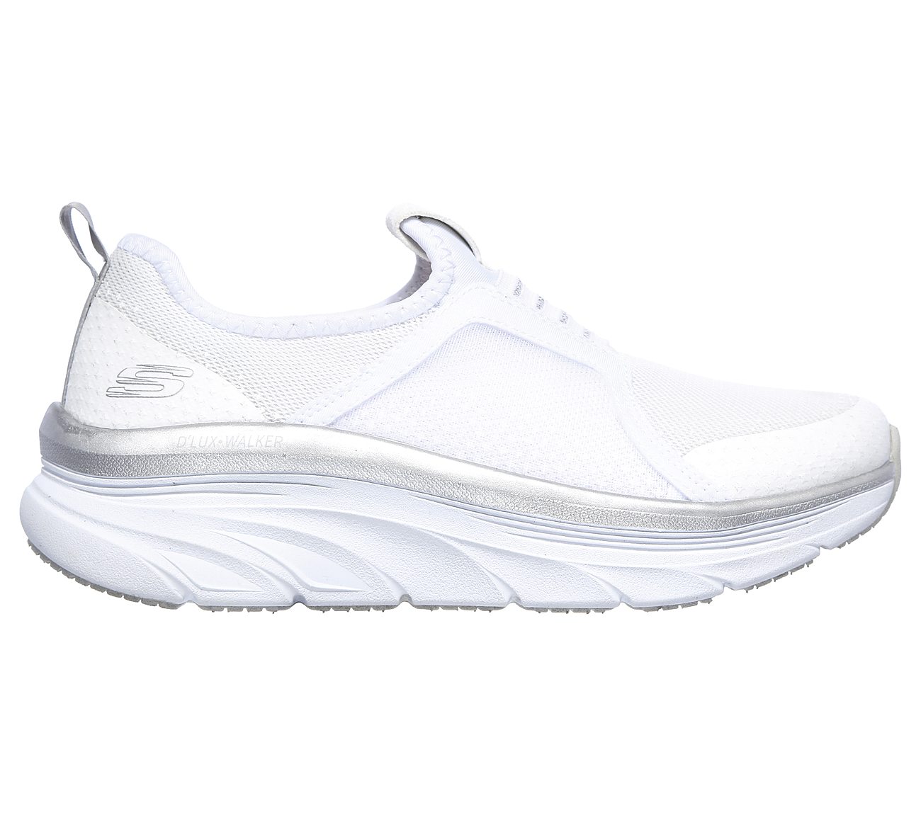 skechers relaxed fit womens silver