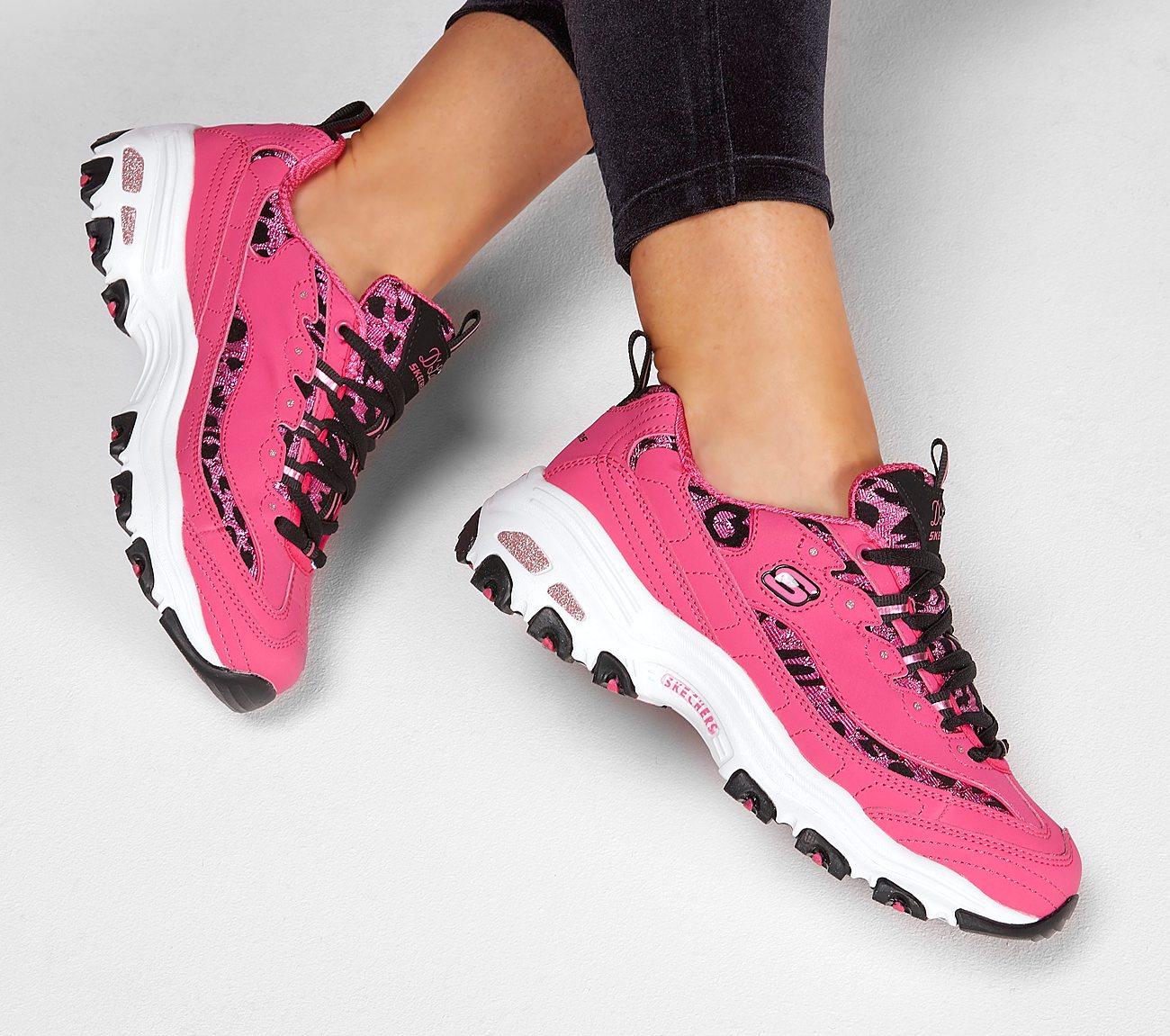 fancy leopard skechers