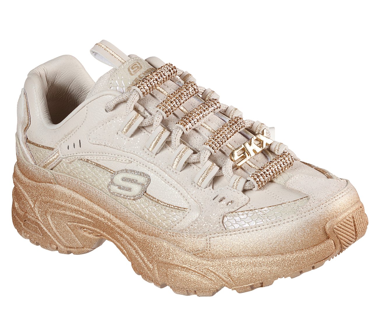Gold Chic Skechers Premium Heritage Shoes