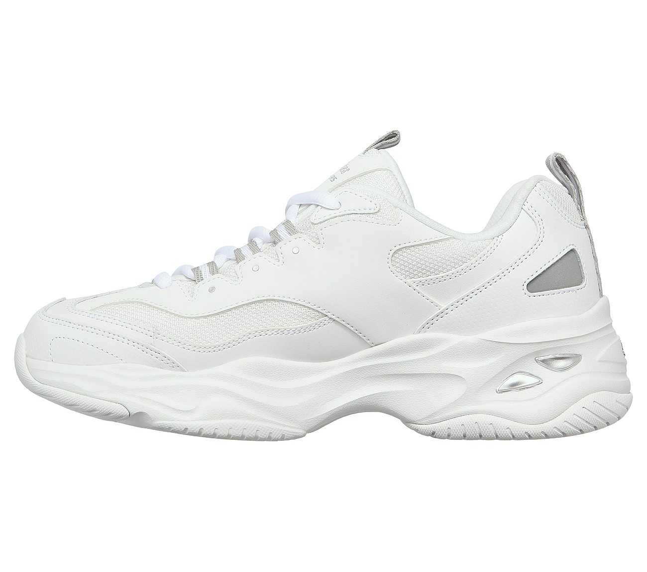 Skechers Greece on X: Elevate your outfit with white D'lites! #skechers  #skechersgr   / X