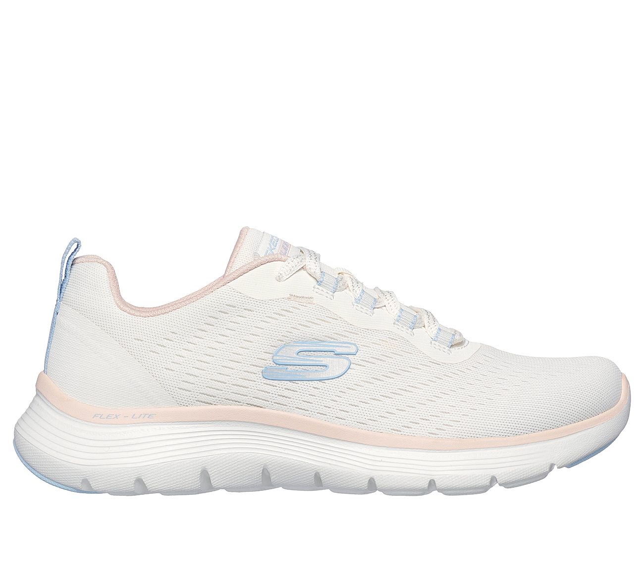 Skechers flex appeal 3.0 white/rose clearance gold