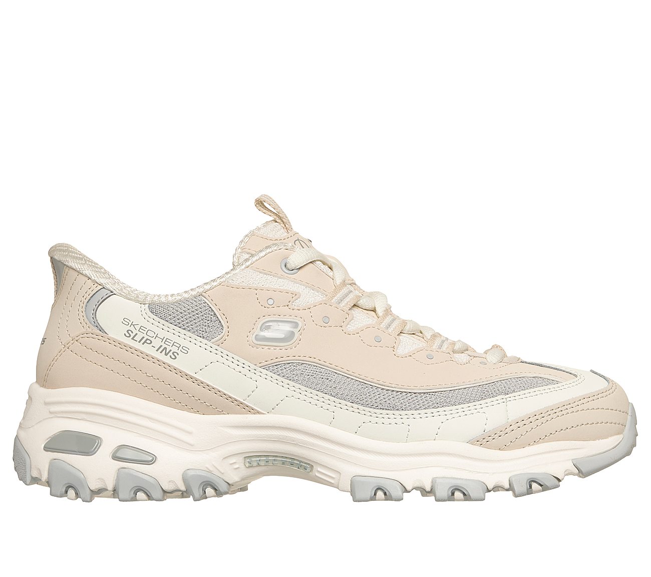 Skechers Slip-ins: D'Lites - Smooth Nostalgia — NATURAL