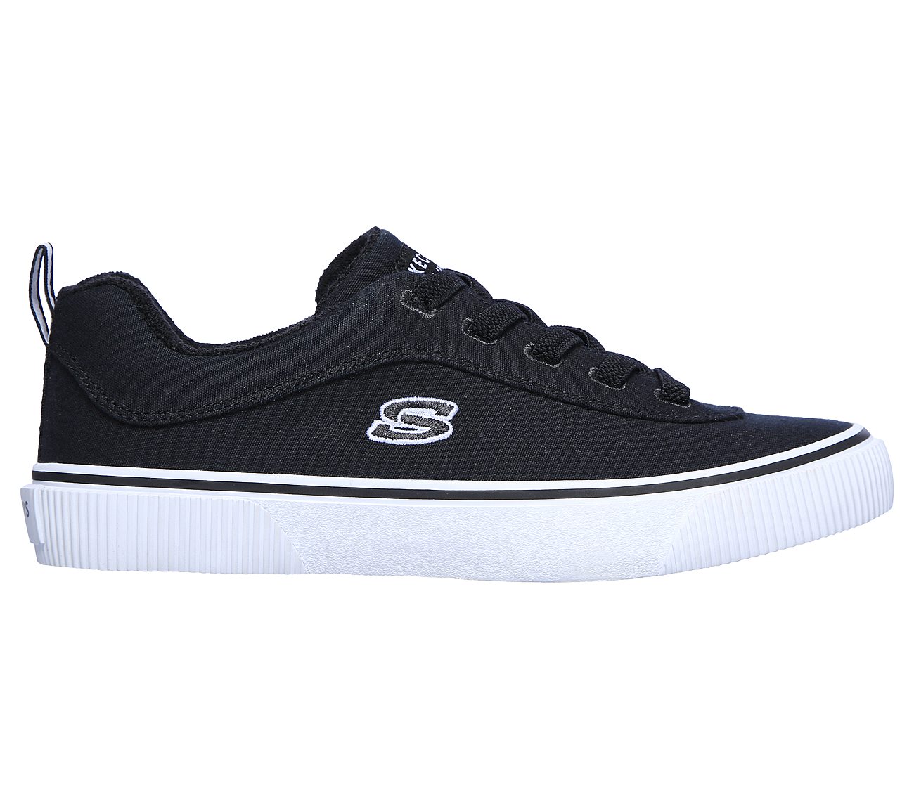 skechers round toe mid top lace up boo