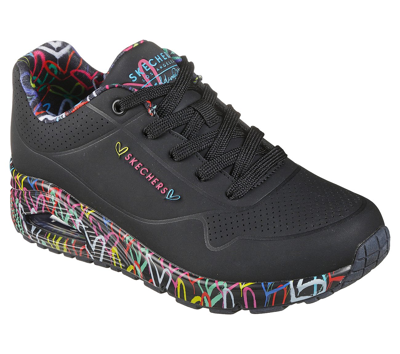 skechers loving life black