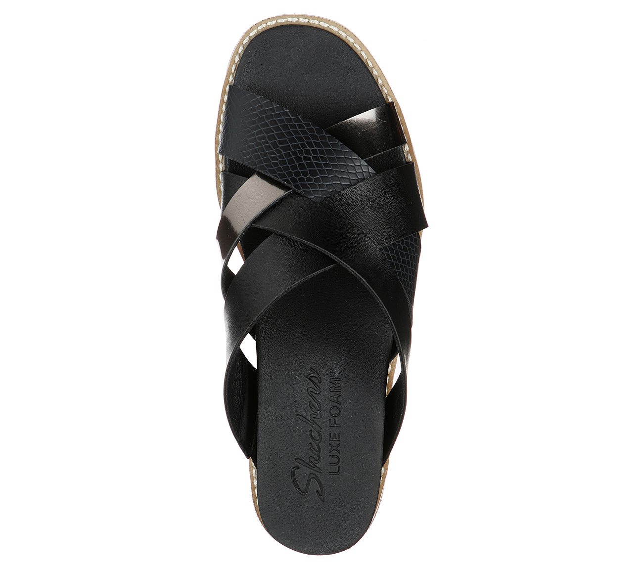 skechers luxe foam flip flops