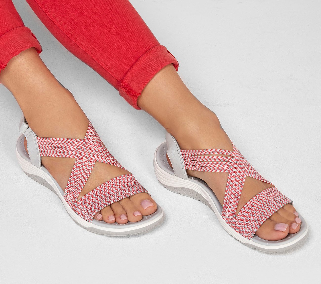 Skechers Reggae Cup Oh Snap Sandals Hot 