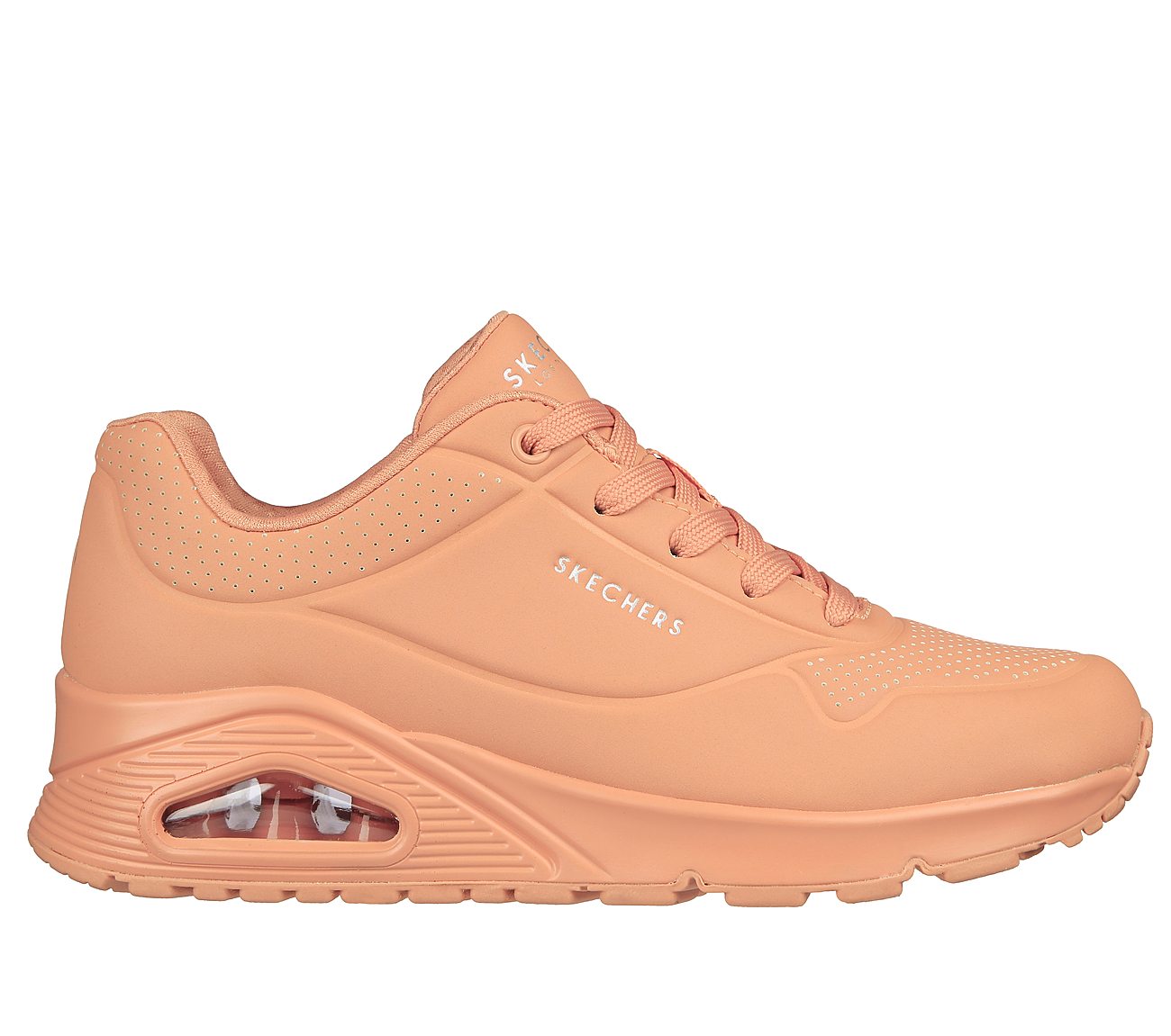 Skechers lace up cheap sneakers mujer naranja