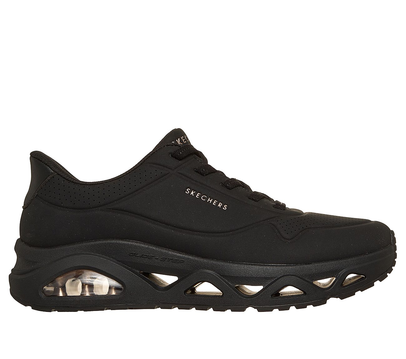 Skechers Slip-ins: UNO Glide-Step - Glide On Air — BLACK