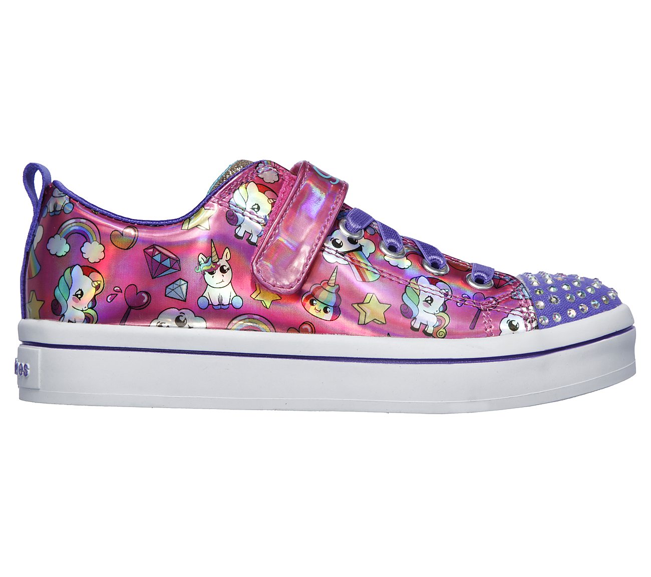 skechers kids' twi-lites-princess party sneaker