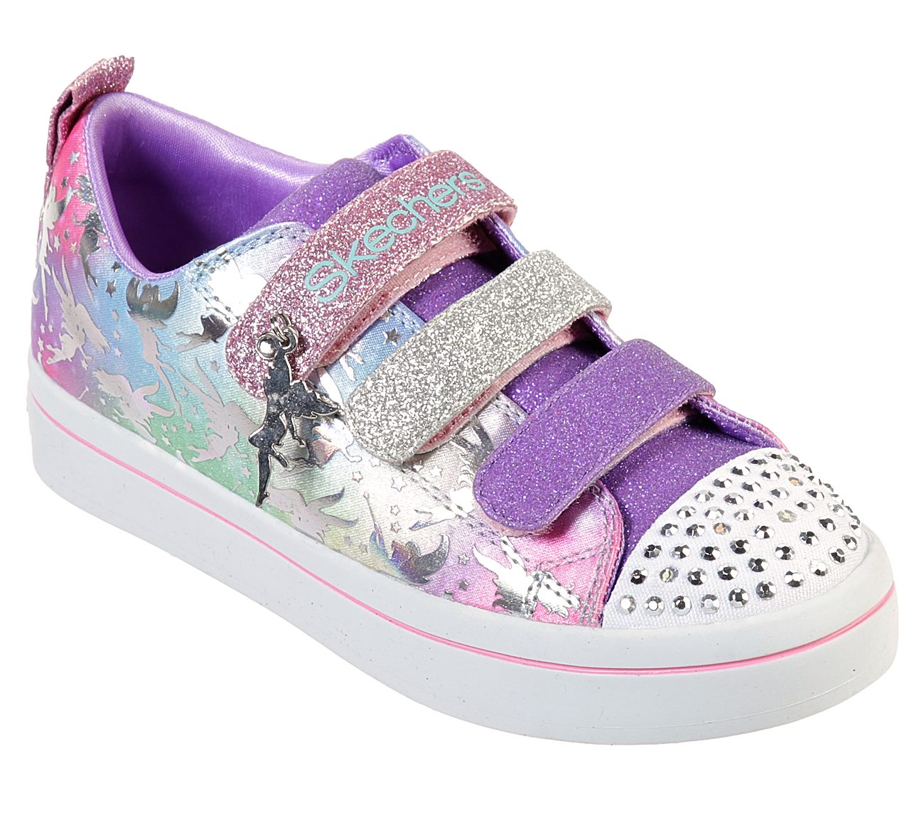 skechers kids' twi-lites-princess party sneaker