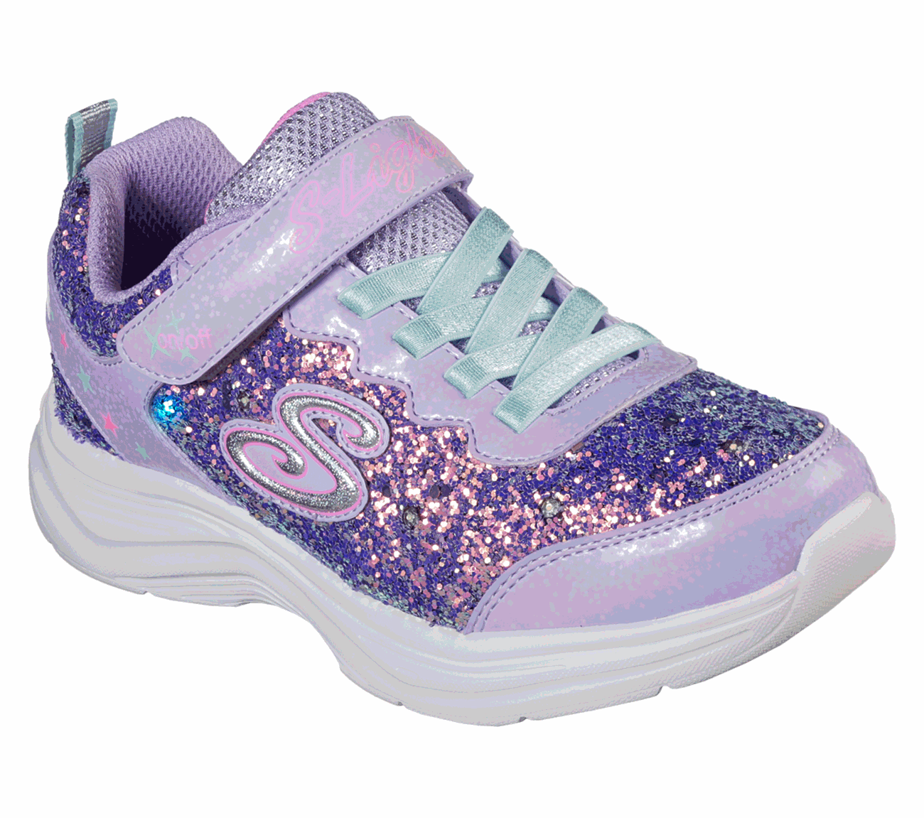 Glitter N' Glow SKECHERS S-Lights Shoes