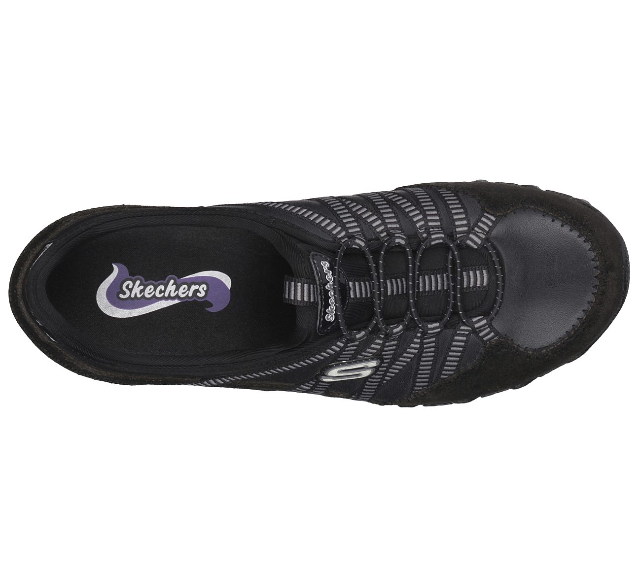 skechers dream come true leather and suede ladies trainers
