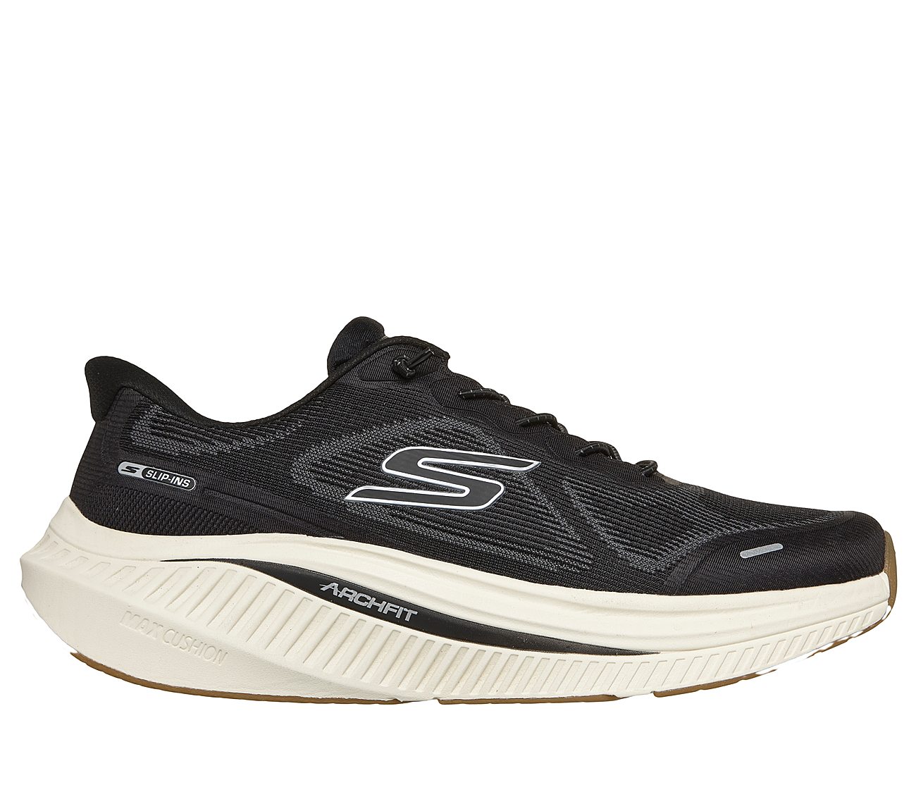 Skechers Slip-ins: GO WALK Max Cushioning Arch Fit - Justin — BLACK