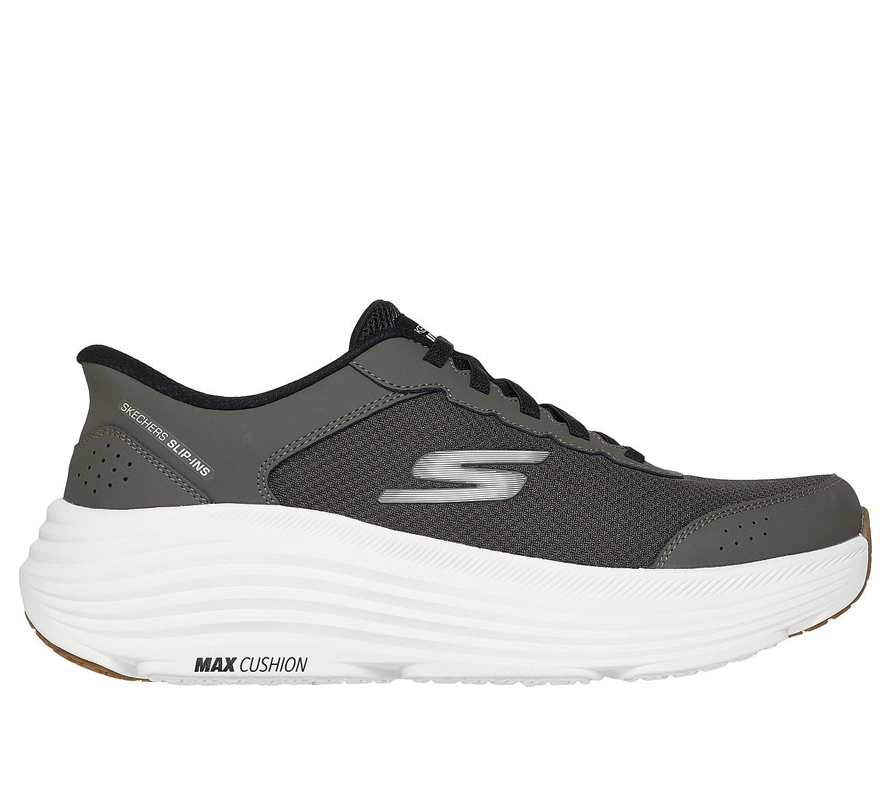 Skechers Slip-ins: Max Cushioning Endeavour - Cardova — OLIVE / BLACK
