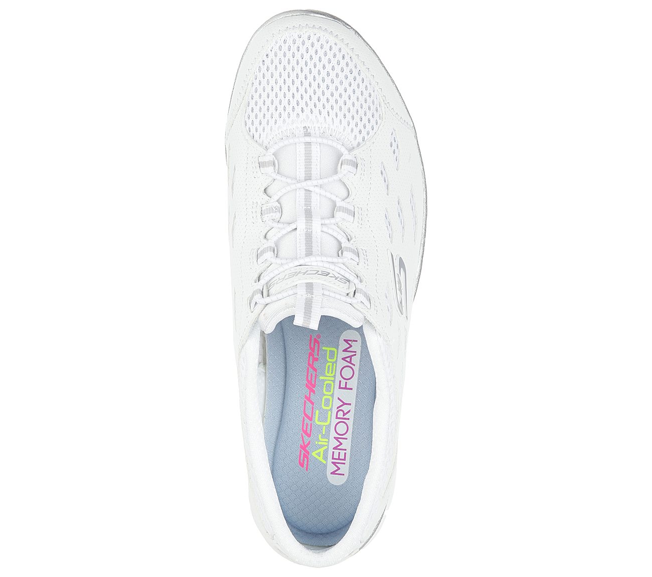 skechers gratis going places white