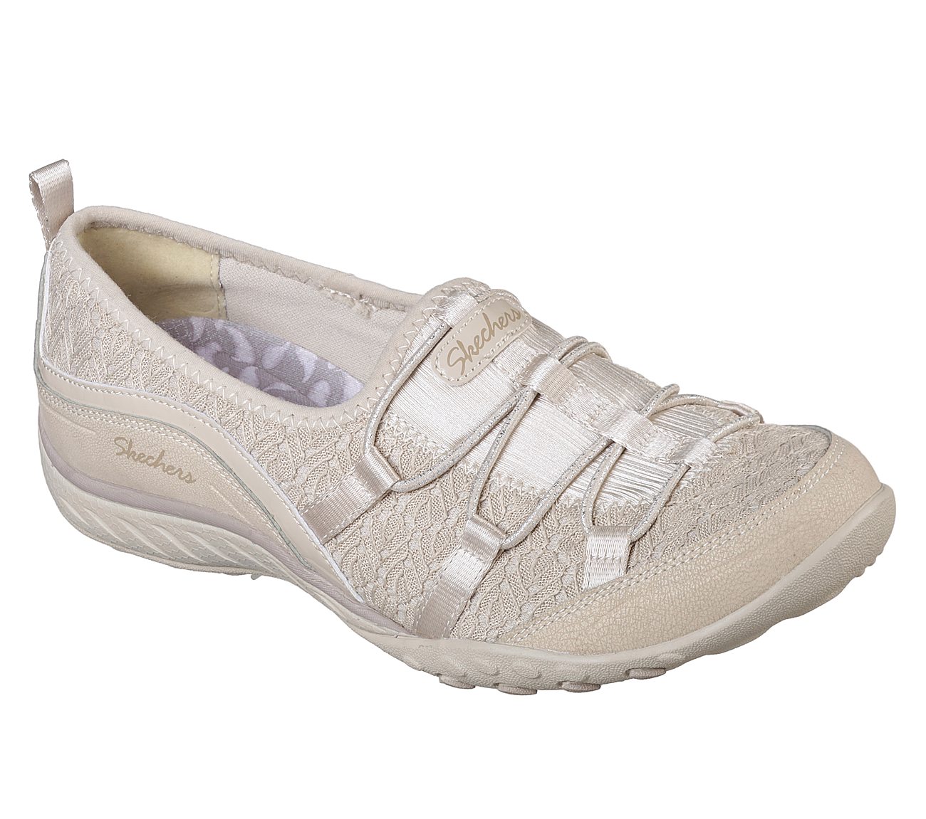 skechers relaxed fit women's bungee slip on walking shoes